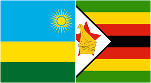 Zimbabwe Rwanda Flags
